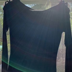 Black long sleeve top
